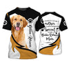 Joycorners Golden Retriever Mom 3D Custom Name And Dog Full Print Shirts