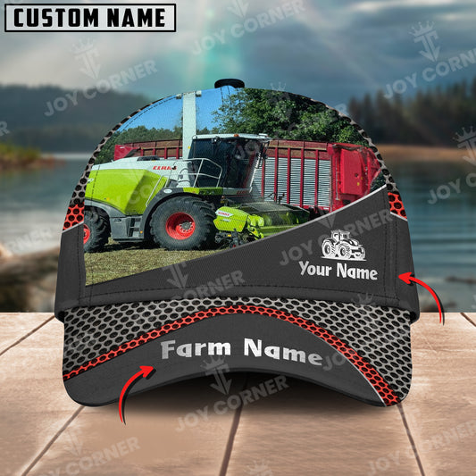 Joycorners Tractor Customized Name And Farm Name Metal 3D Classic Cap For Weert 2