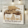 Joycorners Cattle God Blessed The Broken Road Canvas