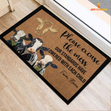 Joycorners Holstein Please Excuse The Mess Doormat
