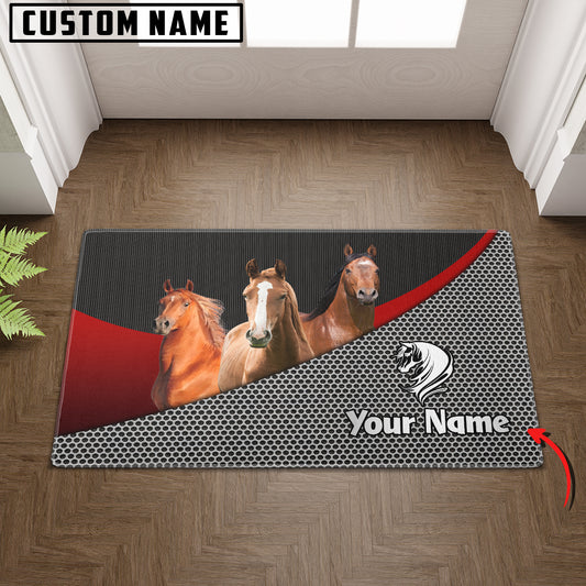 Joycorners Horse Metal Pattern Doormat