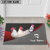 Joycorners Chicken Metal Pattern Doormat