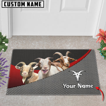 Joycorners Goat Metal Pattern Doormat