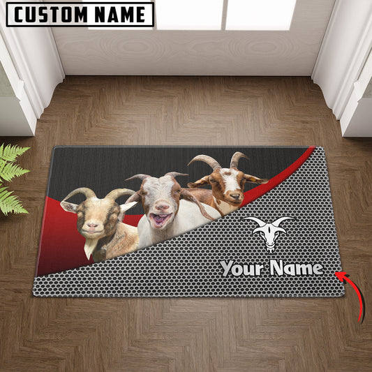 Joycorners Goat Metal Pattern Doormat