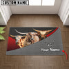 Joycorners Texas Longhorn Metal Pattern Doormat