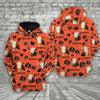 Joycorners Farm Hereford Cattle Happy Pattern 3D Printed Hoodie