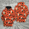 Joycorners Farm Hereford Cattle Happy Pattern 3D Printed Hoodie