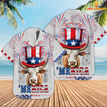 Joy Corners Texas Longhorn Patriot Day 3D Hawaiian Shirt