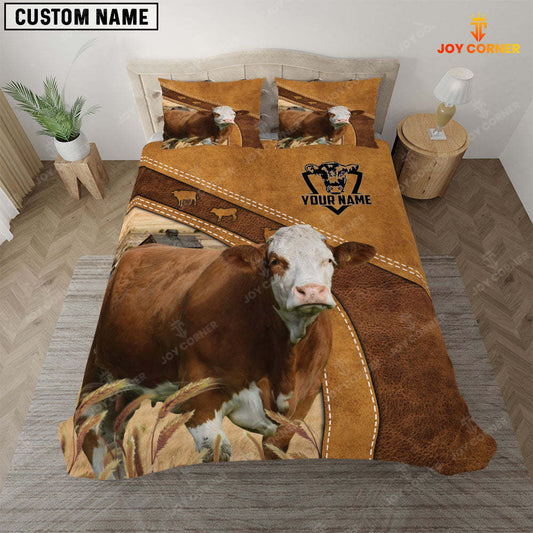 Joycorners Simmental Cattle Customized Bedding set