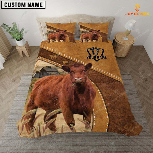 Joycorners Red Angus Cattle Customized Bedding set