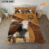 Joycorners Hereford Cattle Customized Bedding set