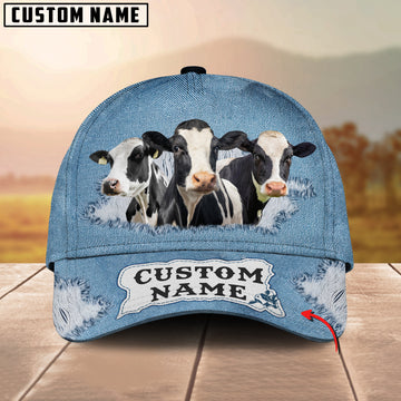 Joycorners Custom Name Holstein Jeans Pattern 3D Classic Cap