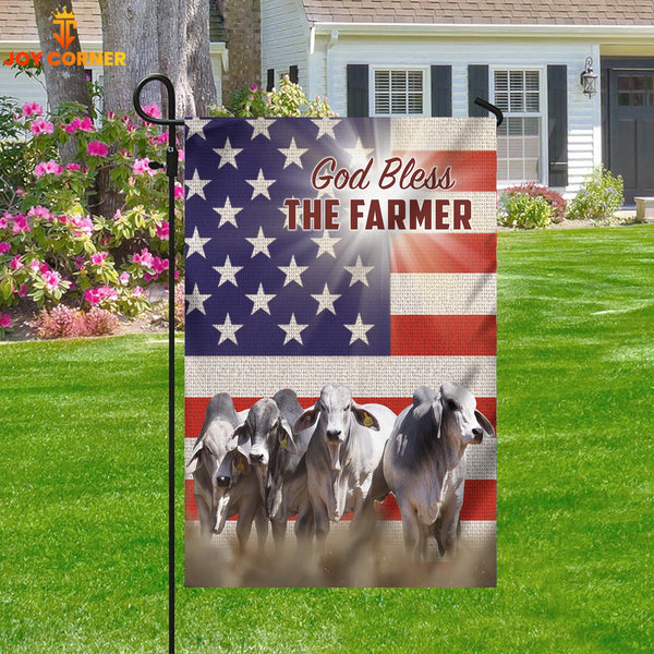 Joycorners Farm Brahman Cattle US 3D Flag