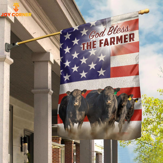 Joycorners Farm Black Angus US 3D Flag