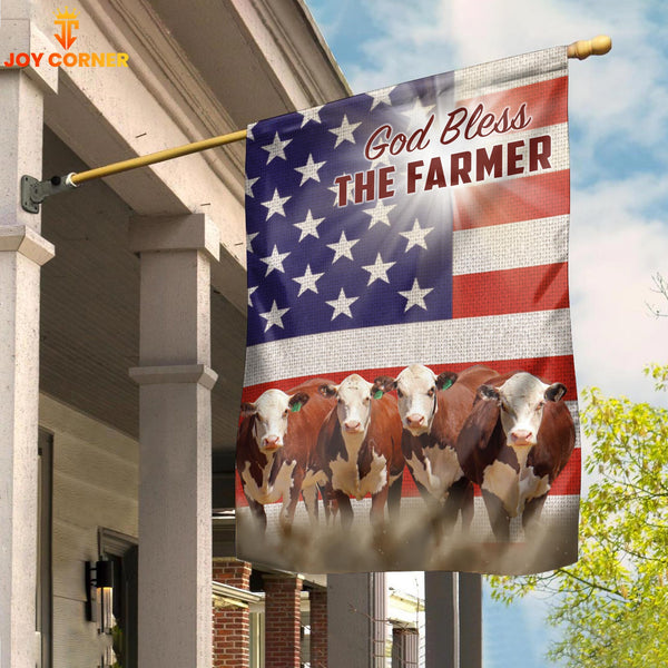 Joycorners Farm Hereford Cattle US 3D Flag