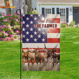 Joycorners Farm Texas Longhorn US 3D Flag
