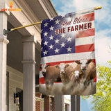 Joycorners Farm Simmental US 3D Flag