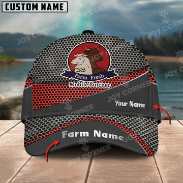Joycorners Customized Name And Farm Name Metal 3D Classic Cap For Andrew