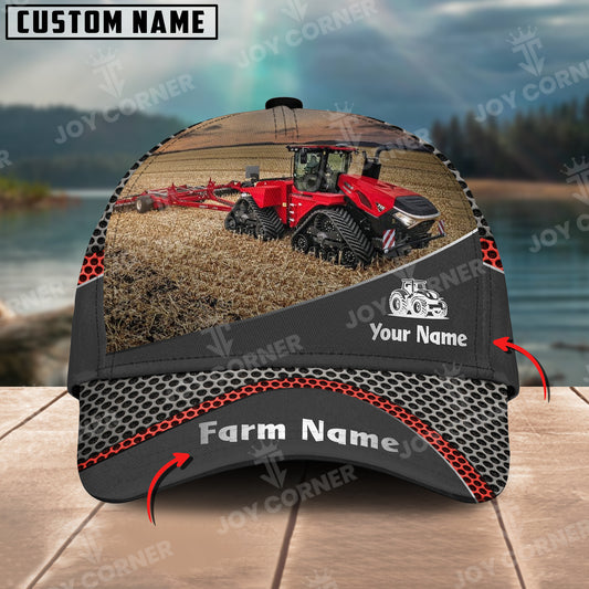 Joycorners 715 Quad Tractor Customized Name And Farm Name Metal 3D Classic Cap