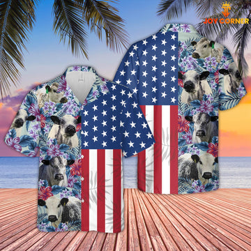 Joy Corners Speckle Park Flower Pattern American 3D Hawaiian Shirt