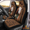 Joycorners Hereford Leather Carving Customized Name Car Seat Cover Set