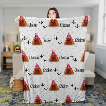 Joycorners Chicken Happy Pattern Blanket