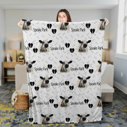 Joycorners Speckle Park Cattle Happy Pattern Blanket