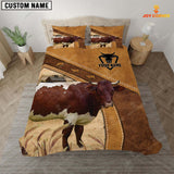 Joycorners Custom Name Pinzgauer Cattle Bedding set