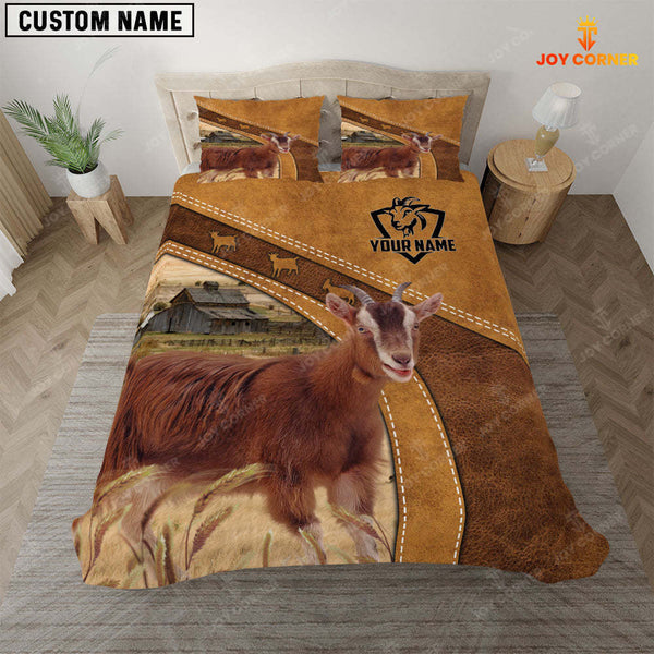 Joycorners Custom Name Goat Bedding set