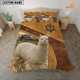 Joycorners Custom Name Alpaca Bedding set
