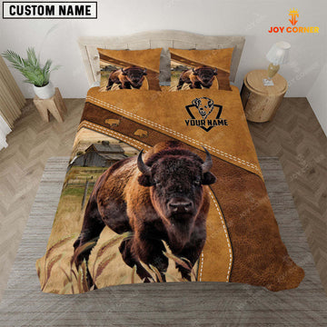 Joycorners Custom Name Bison Bedding set