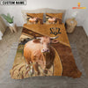 Joycorners Custom Name Gelbvieh Bedding set