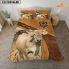 Joycorners Custom Name Braunvieh Bedding set