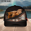 Joycorners Happiness Highland Customized Name Brown 3D Classic Cap