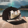 Joycorners Happiness Sheep Customized Name Brown 3D Classic Cap
