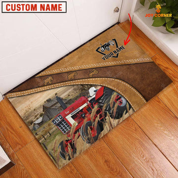 Joycorners International Tractor 1066 Personalized - Welcome  Doormat