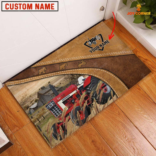 Joycorners International Tractor 1066 Personalized - Welcome  Doormat