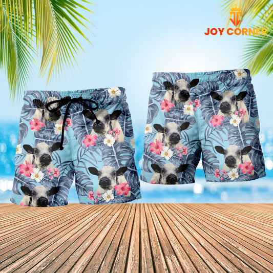 Joy Corners Speakle Park Sierra Blue Pattern 3D Shorts