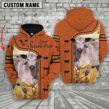 Joycorners Farm Custom Name Speakle Park Leather Pattern 3D Printed Hoodie