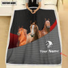 Joycorners Love Horse Metal Pattern 3D Blanket