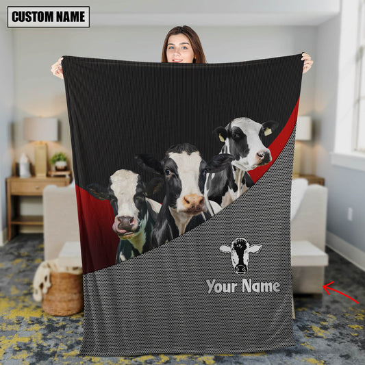 Joycorners Love Holstein Metal Pattern 3D Blanket