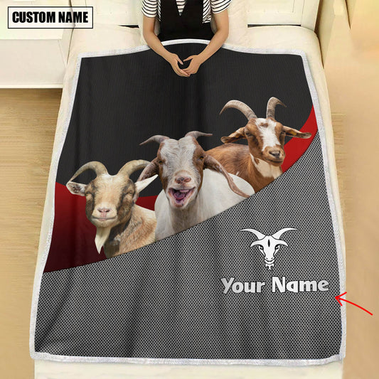 Joycorners Love Boer Goat Metal Pattern 3D Blanket