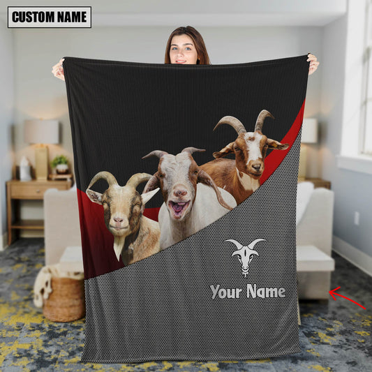 Joycorners Love Boer Goat Metal Pattern 3D Blanket