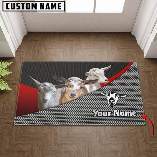 Joycorners Debudded Goat Metal Pattern Doormat