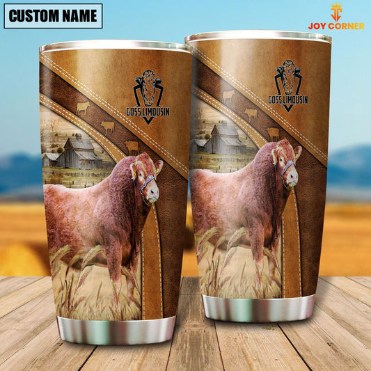 Joycorners Custom Name Holstein Pattern Tumbler For Anthony