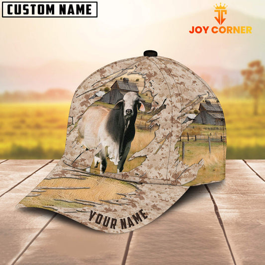 Joycorners Custom Name Brahman Cattle Camo Pattern Cap