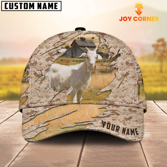 Joycorners Custom Name Goat Camo Pattern Cap