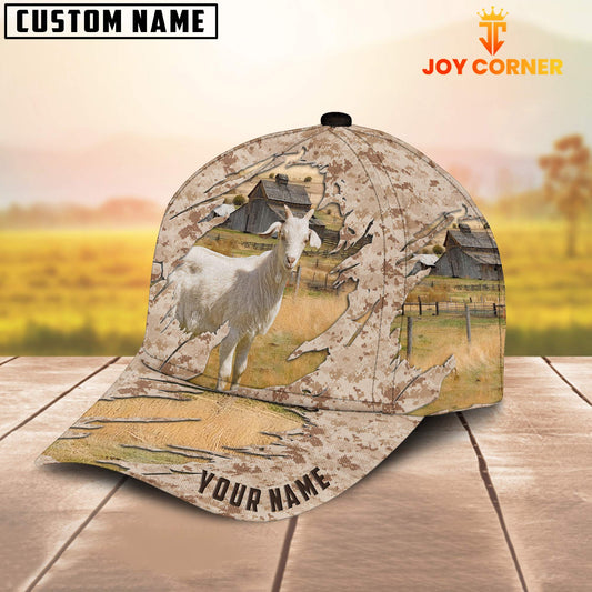 Joycorners Custom Name Goat Camo Pattern Cap