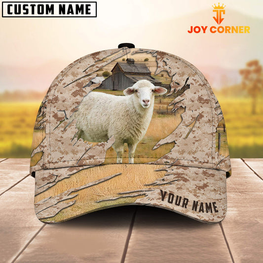 Joycorners Custom Name Sheep Camo Pattern Cap