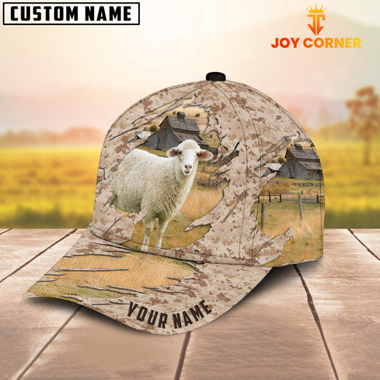 Joycorners Custom Name Sheep Camo Pattern Cap